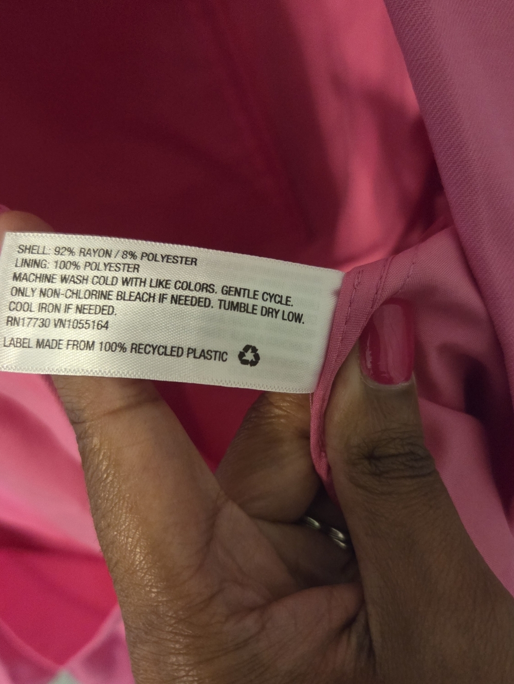 A New Day Womens Plus Size Relaxed Fit Pink Blazer Suit Jacket Sz 2X - Picture 5 of 5